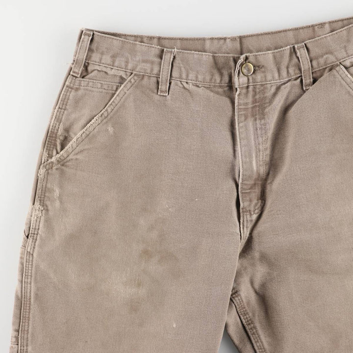 00'S Carhartt Dungaree Fit Duck Painter Pants Men's W32 equivalent cotton Beige type Vintage Second Hand