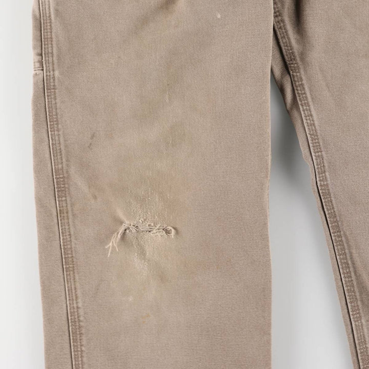 00'S Carhartt Dungaree Fit Duck Painter Pants Men's W32 equivalent cotton Beige type Vintage Second Hand