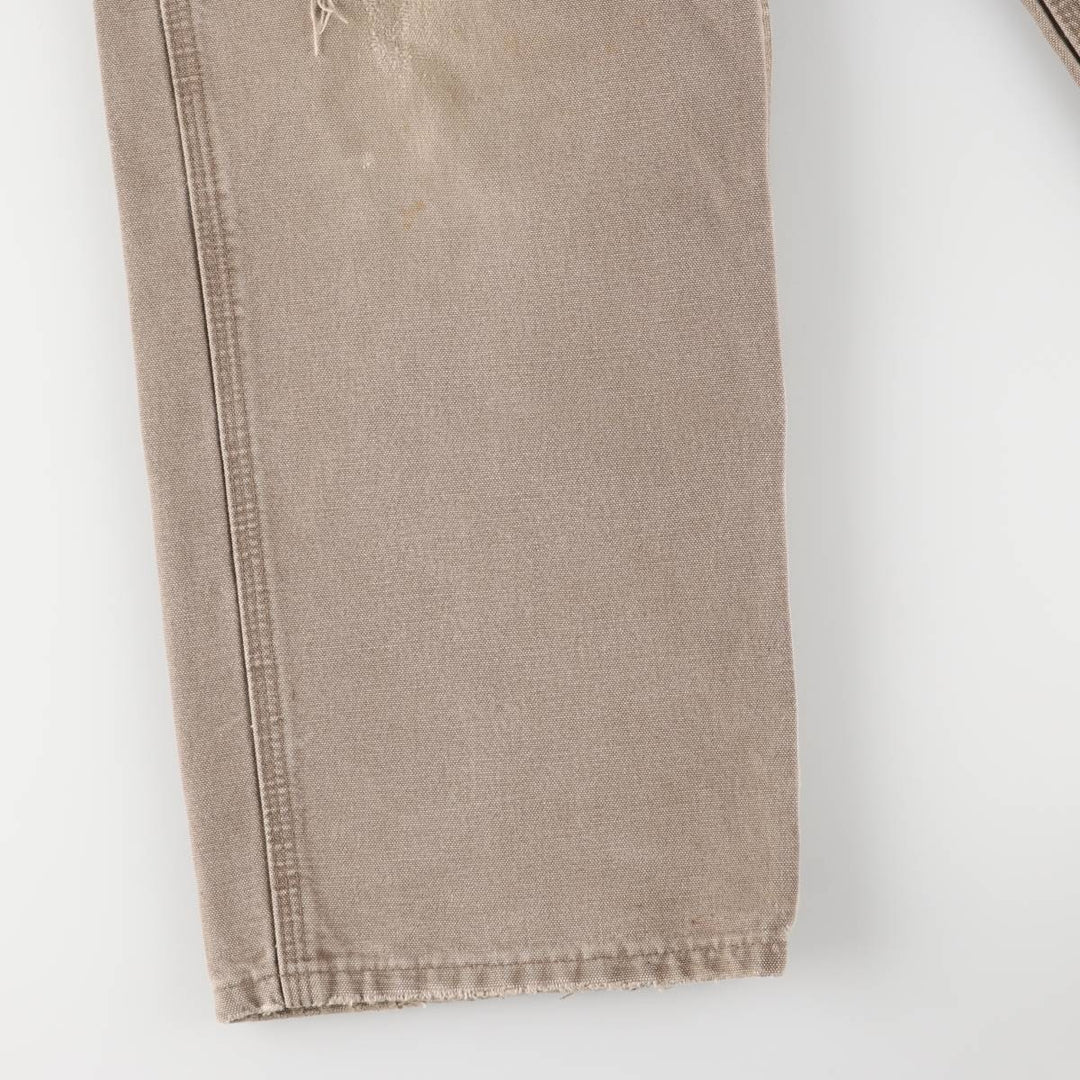 00'S Carhartt Dungaree Fit Duck Painter Pants Men's W32 equivalent cotton Beige type Vintage Second Hand
