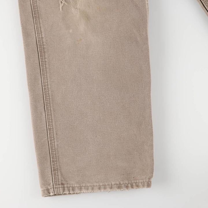 00'S Carhartt Dungaree Fit Duck Painter Pants Men's W32 equivalent cotton Beige type Vintage Second Hand