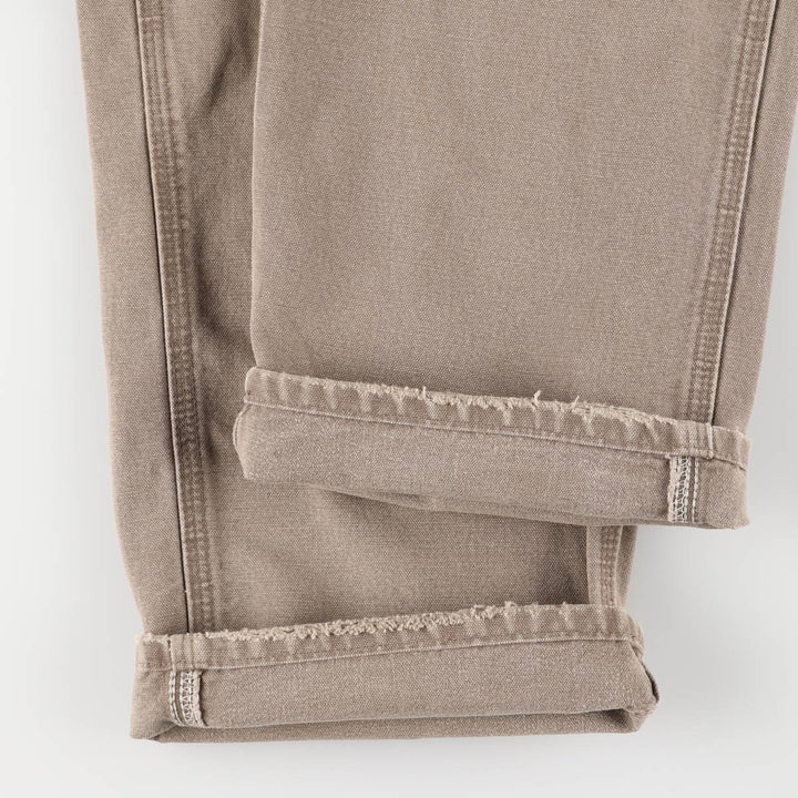 00'S Carhartt Dungaree Fit Duck Painter Pants Men's W32 equivalent cotton Beige type Vintage Second Hand