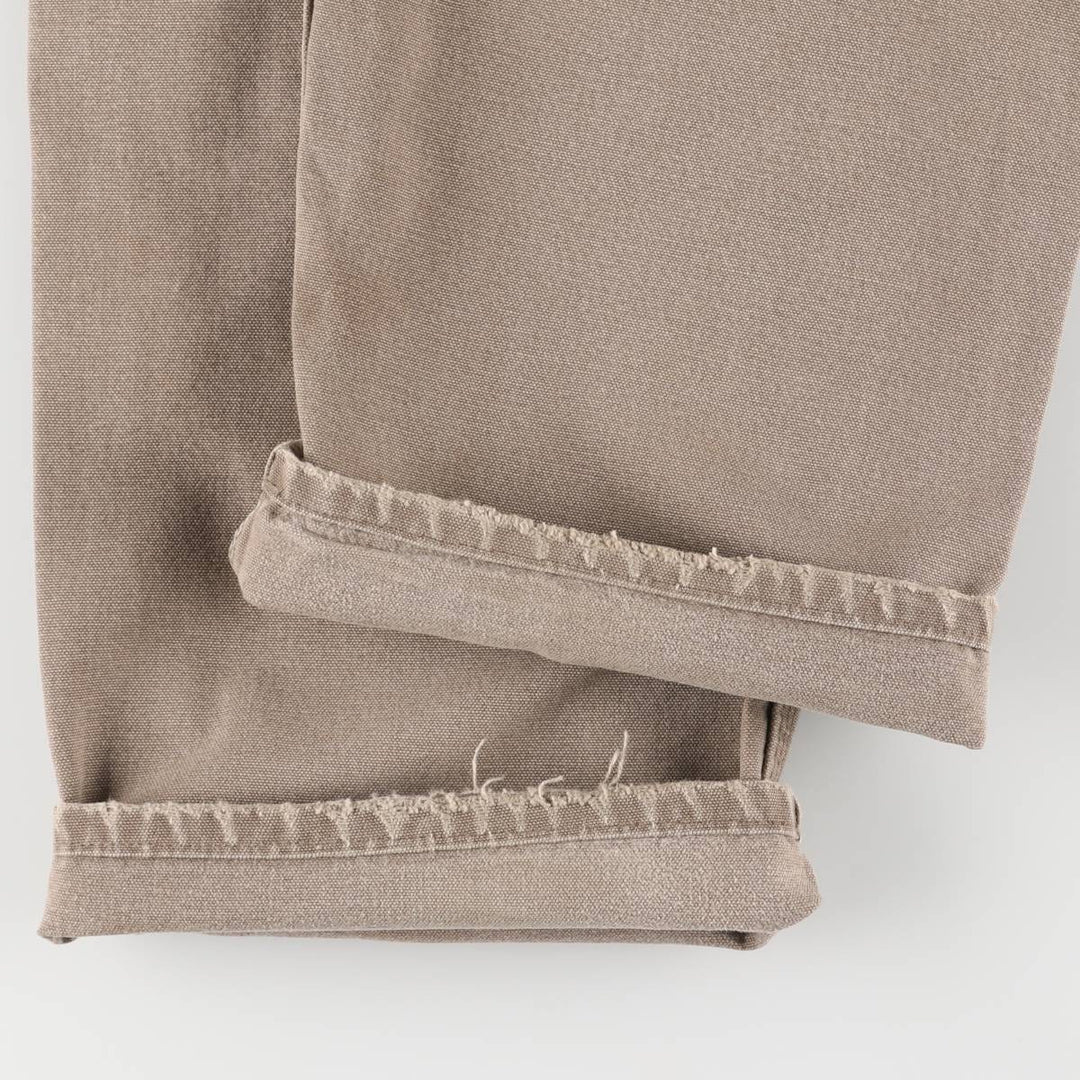 00'S Carhartt Dungaree Fit Duck Painter Pants Men's W32 equivalent cotton Beige type Vintage Second Hand