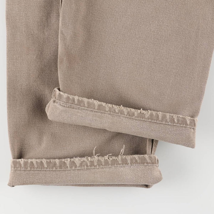 00'S Carhartt Dungaree Fit Duck Painter Pants Men's W32 equivalent cotton Beige type Vintage Second Hand