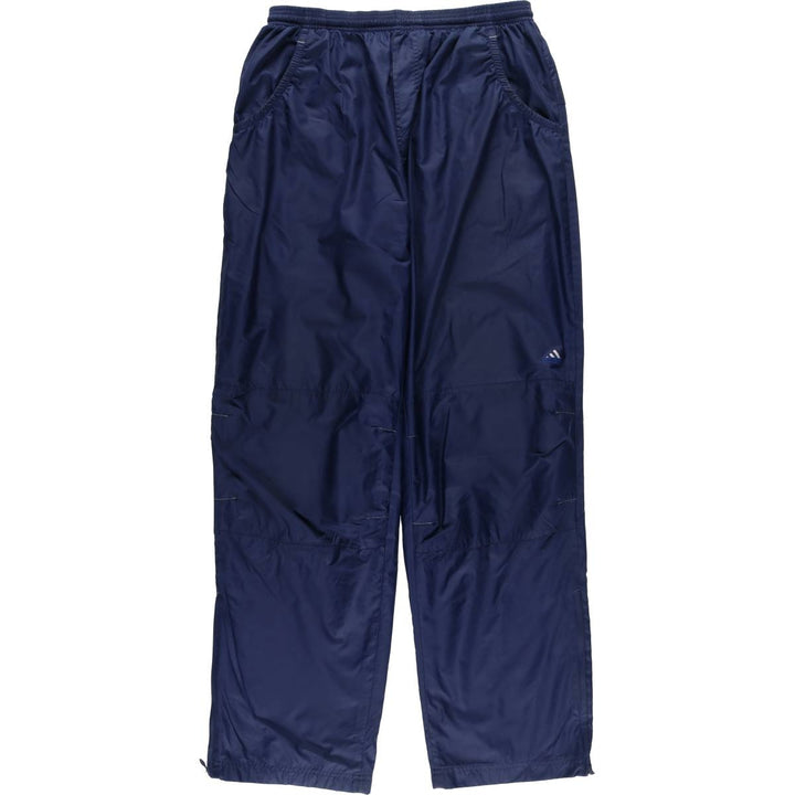 00'S Adidas warm-up pants, nylon pants, rustling pants, men's size L polyester navy blue type Vintage Second Hand