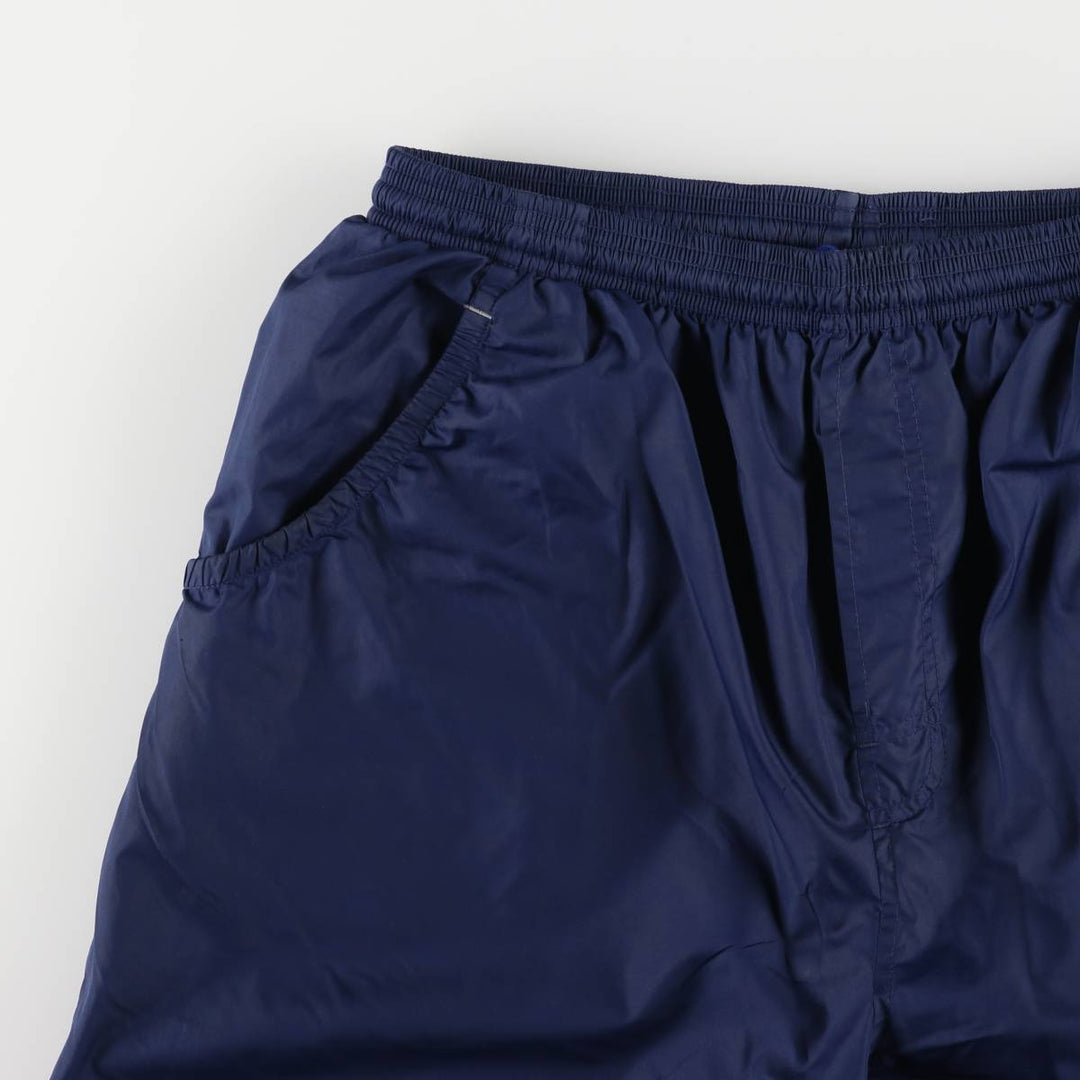 00'S Adidas warm-up pants, nylon pants, rustling pants, men's size L polyester navy blue type Vintage Second Hand