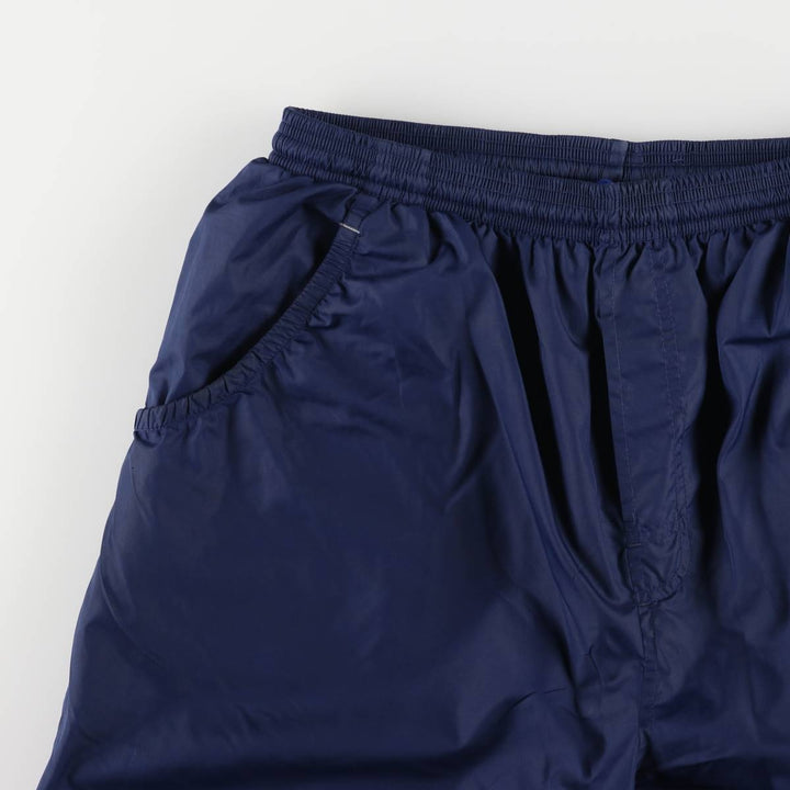 00'S Adidas warm-up pants, nylon pants, rustling pants, men's size L polyester navy blue type Vintage Second Hand