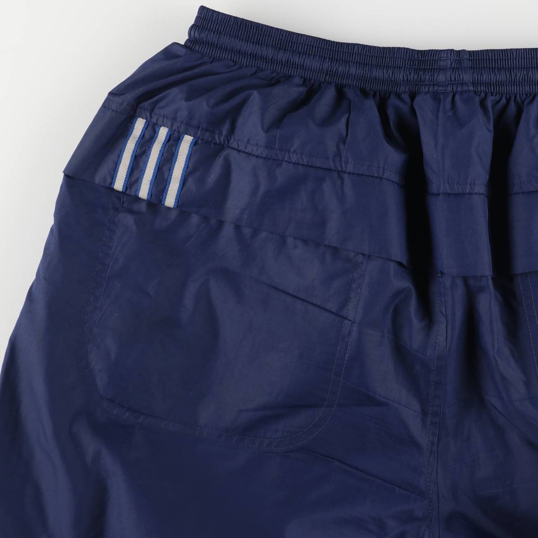 00'S Adidas warm-up pants, nylon pants, rustling pants, men's size L polyester navy blue type Vintage Second Hand