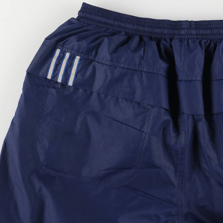 00'S Adidas warm-up pants, nylon pants, rustling pants, men's size L polyester navy blue type Vintage Second Hand
