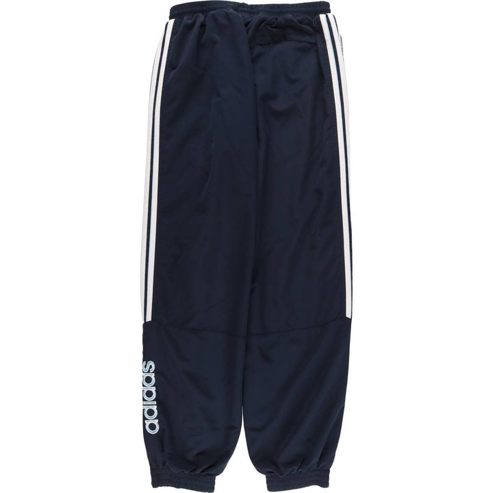 00'S Adidas warm-up pants, nylon pants, rustling pants, men's size L polyester navy blue type Vintage Second Hand