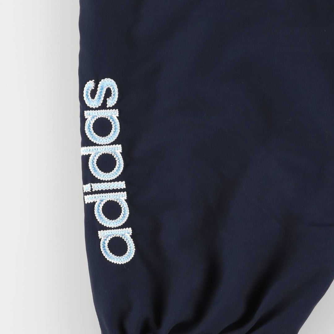 00'S Adidas warm-up pants, nylon pants, rustling pants, men's size L polyester navy blue type Vintage Second Hand