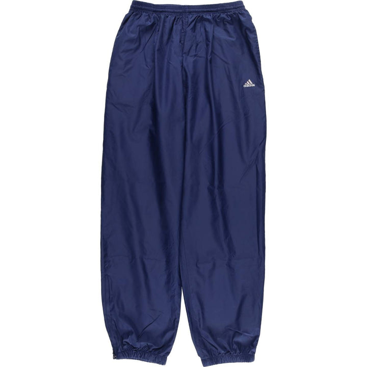 00'S Adidas warm-up pants, nylon pants, rustling pants, men's size L polyester navy blue type Vintage Second Hand