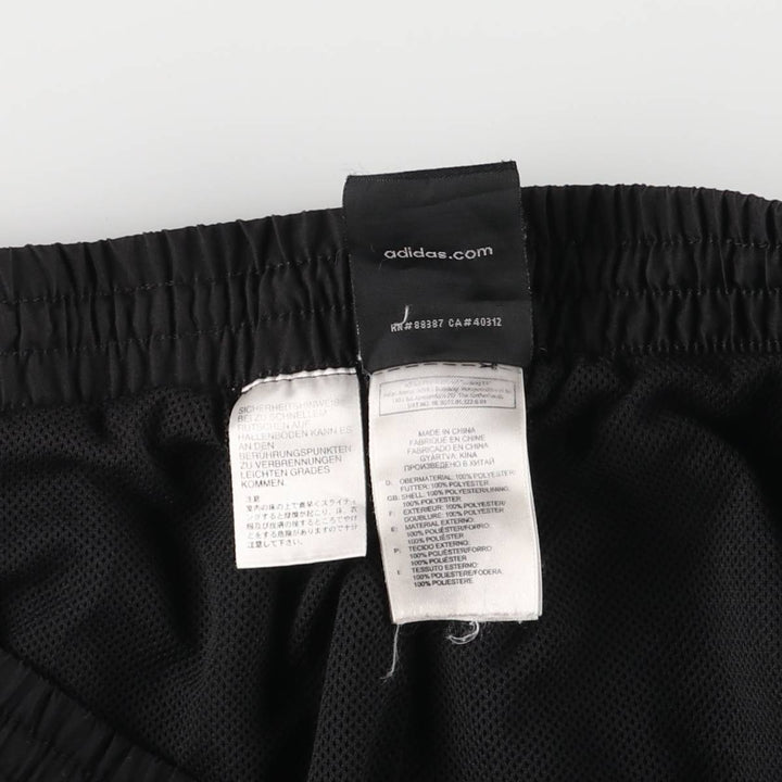 00'S Adidas Argentina national team warm-up pants nylon pants rustling pants men's size L polyester black type Vintage Second Hand