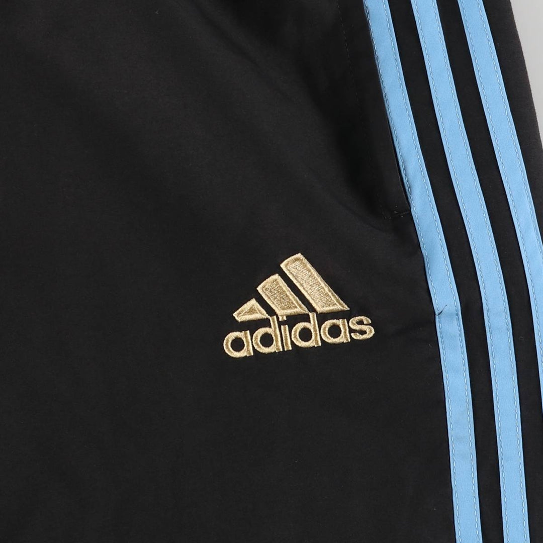 00'S Adidas Argentina national team warm-up pants nylon pants rustling pants men's size L polyester black type Vintage Second Hand