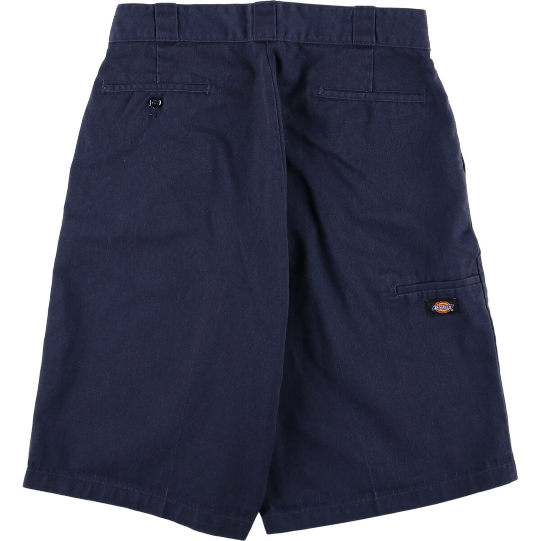 Dickies Loose Fit Work Shorts, Half Pants, Men's, W34 equivalent polyester navy blue type Vintage Second Hand
