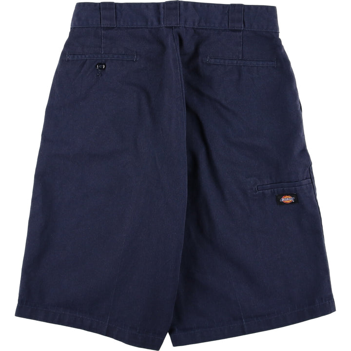 Dickies Loose Fit Work Shorts, Half Pants, Men's, W34 equivalent polyester navy blue type Vintage Second Hand