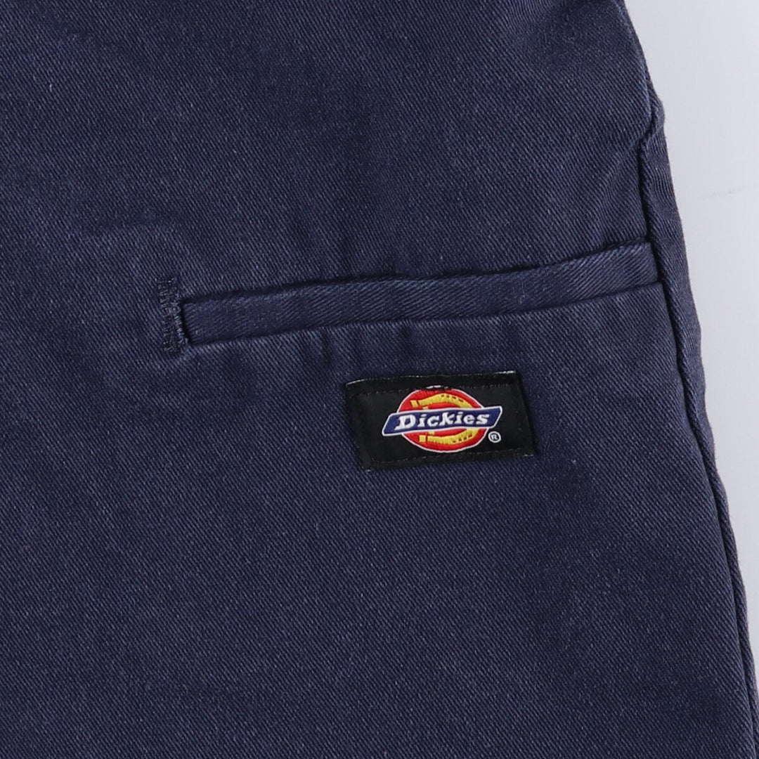 Dickies Loose Fit Work Shorts, Half Pants, Men's, W34 equivalent polyester navy blue type Vintage Second Hand