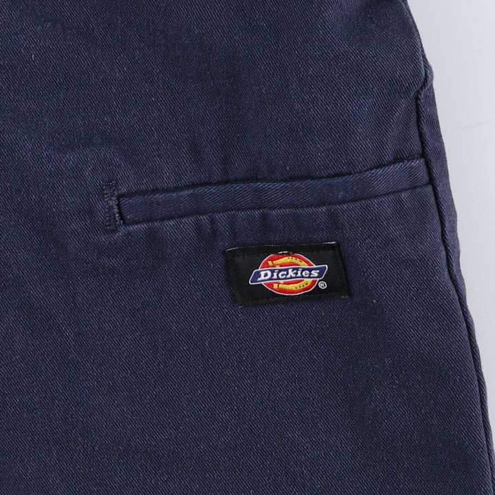 Dickies Loose Fit Work Shorts, Half Pants, Men's, W34 equivalent polyester navy blue type Vintage Second Hand
