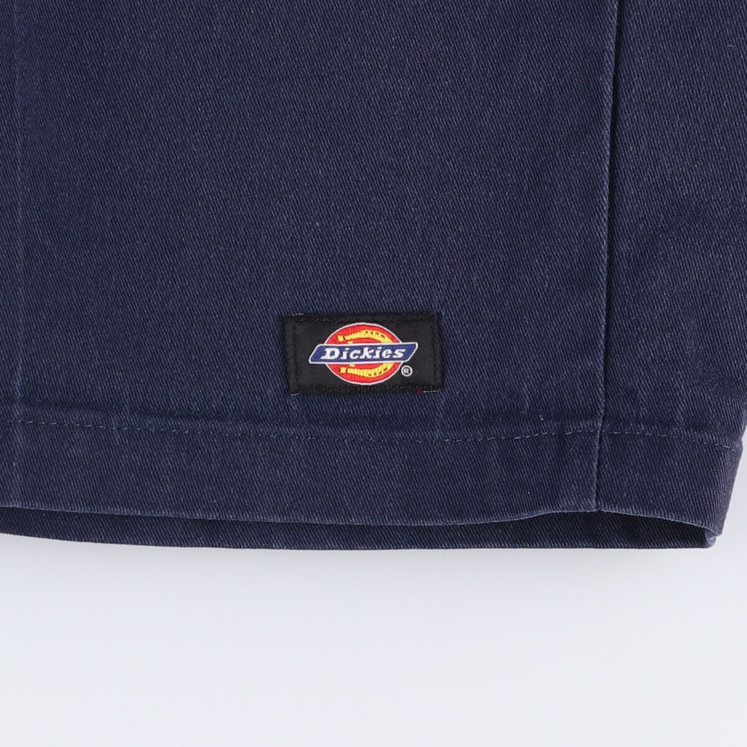 Dickies Loose Fit Work Shorts, Half Pants, Men's, W34 equivalent polyester navy blue type Vintage Second Hand