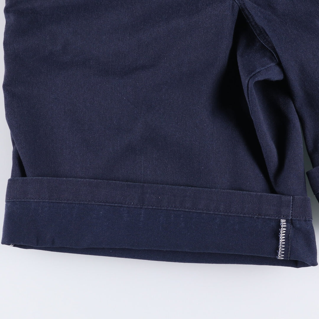 Dickies Loose Fit Work Shorts, Half Pants, Men's, W34 equivalent polyester navy blue type Vintage Second Hand