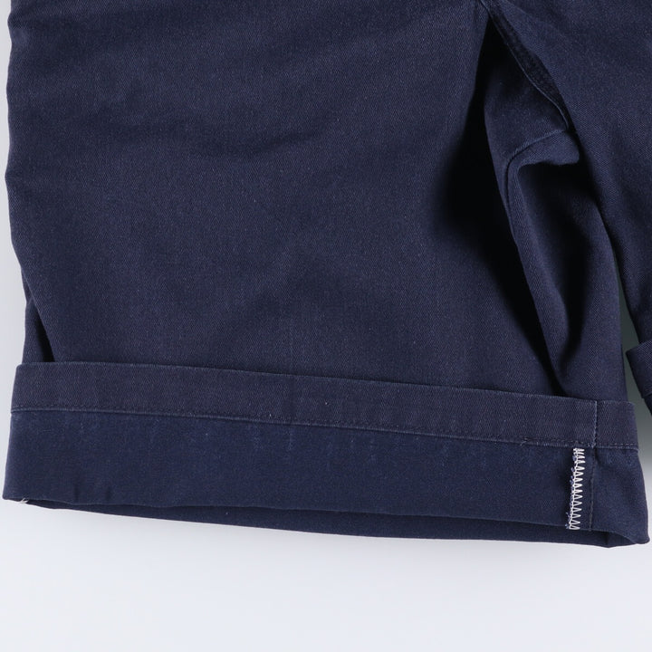 Dickies Loose Fit Work Shorts, Half Pants, Men's, W34 equivalent polyester navy blue type Vintage Second Hand