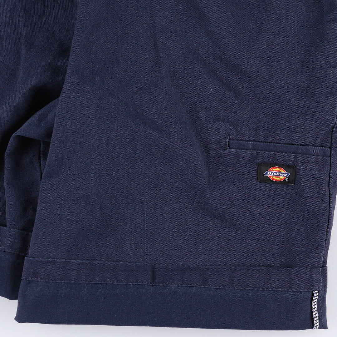 Dickies Loose Fit Work Shorts, Half Pants, Men's, W34 equivalent polyester navy blue type Vintage Second Hand