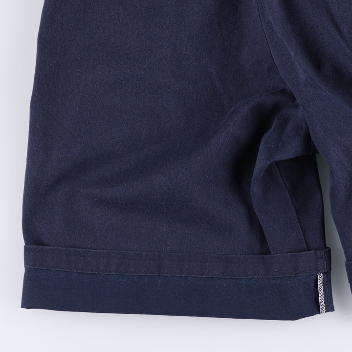 Dickies Loose Fit Work Shorts, Half Pants, Men's, W34 equivalent polyester navy blue type Vintage Second Hand