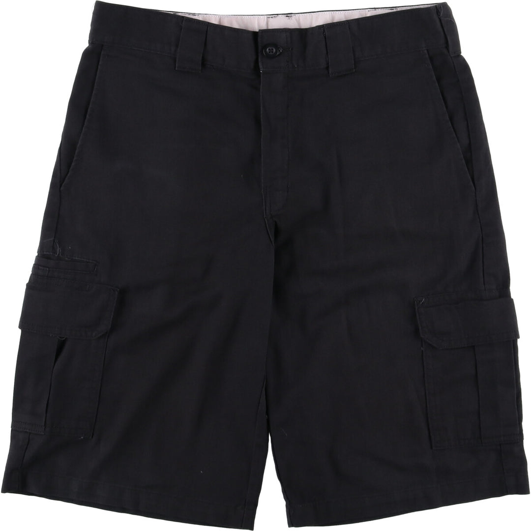 Dickies FLEX Relaxed Fit Cargo Shorts, Men's, W36 equivalent polyester black type Vintage Second Hand