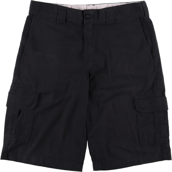 Dickies FLEX Relaxed Fit Cargo Shorts, Men's, W36 equivalent polyester black type Vintage Second Hand