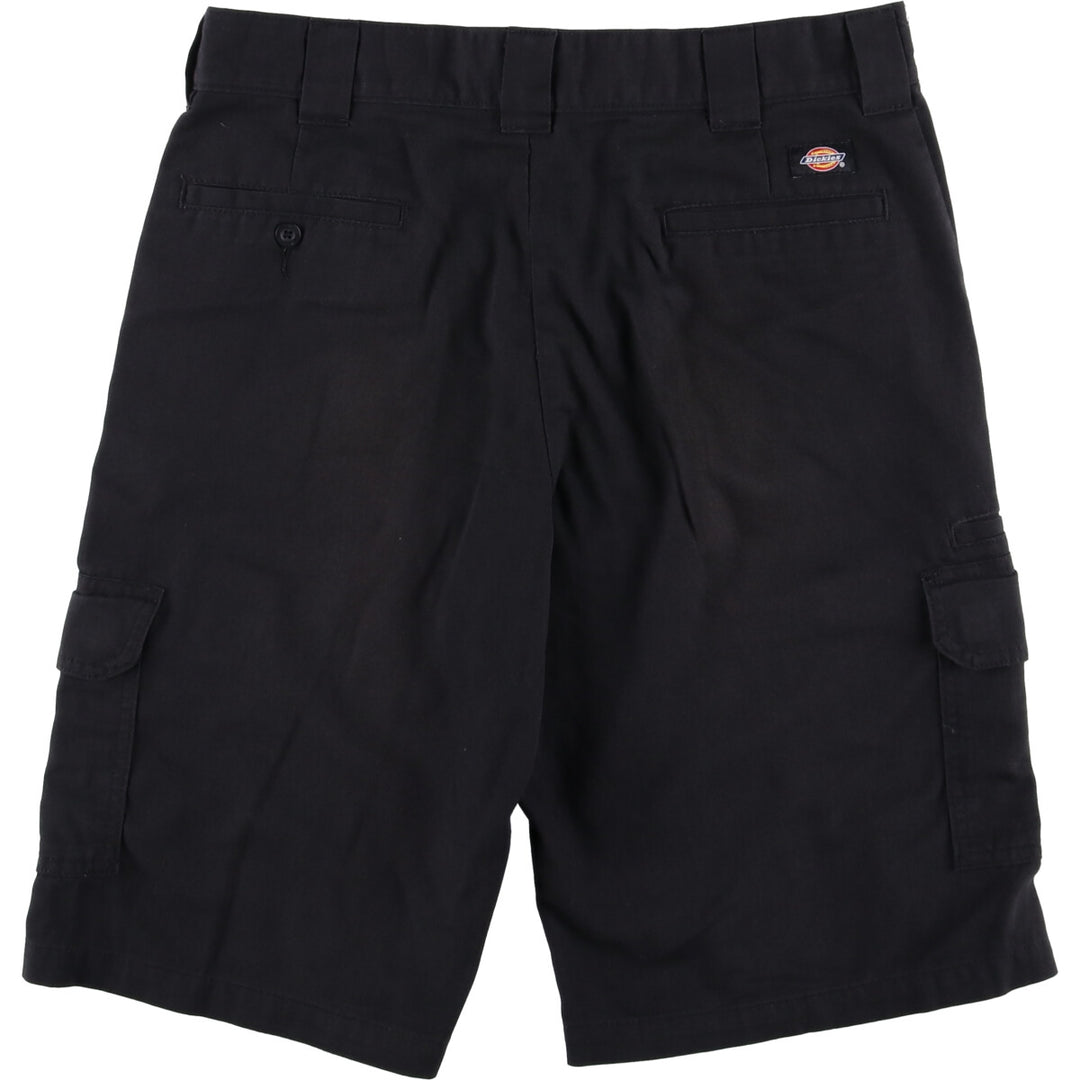 Dickies FLEX Relaxed Fit Cargo Shorts, Men's, W36 equivalent polyester black type Vintage Second Hand