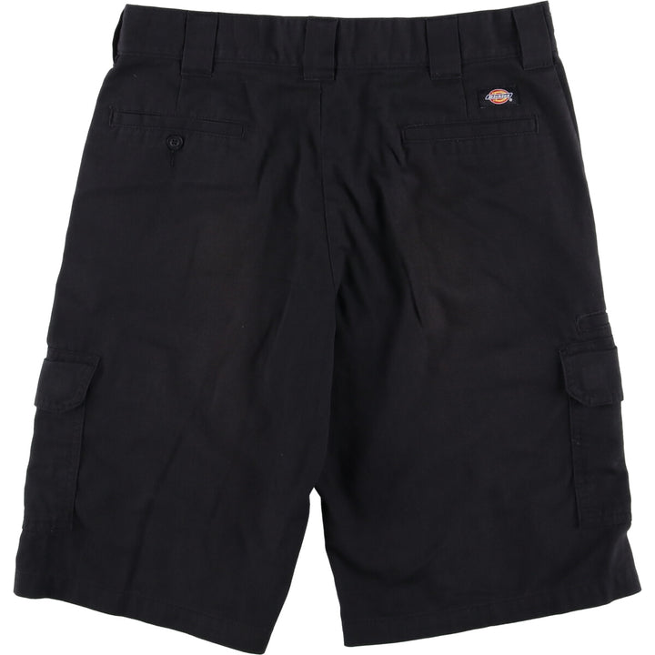 Dickies FLEX Relaxed Fit Cargo Shorts, Men's, W36 equivalent polyester black type Vintage Second Hand