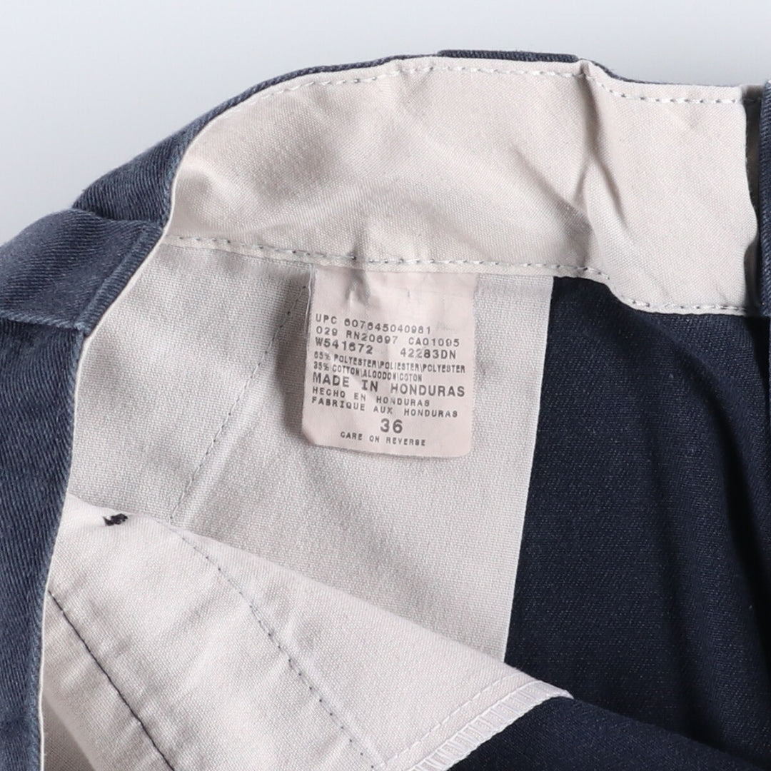 Dickies Work Shorts, Half Pants, Men's, W36 equivalent polyester navy blue type Vintage Second Hand