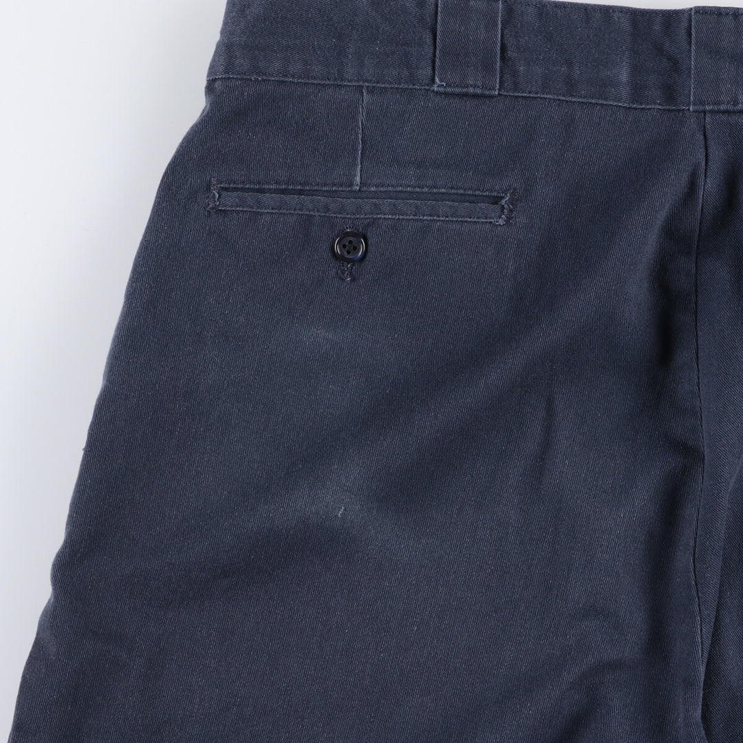 Dickies Work Shorts, Half Pants, Men's, W36 equivalent polyester navy blue type Vintage Second Hand