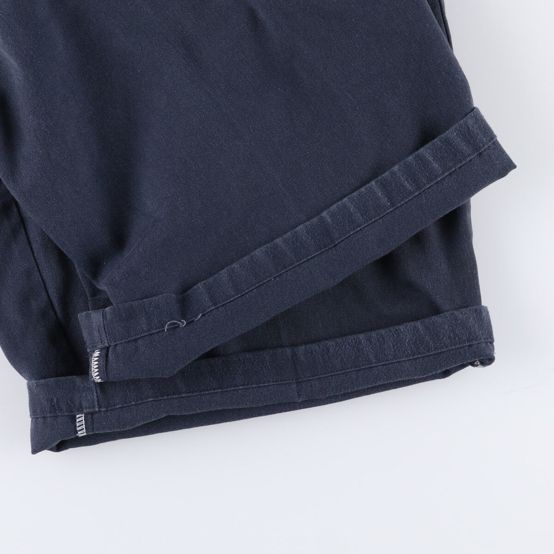 Dickies Work Shorts, Half Pants, Men's, W36 equivalent polyester navy blue type Vintage Second Hand