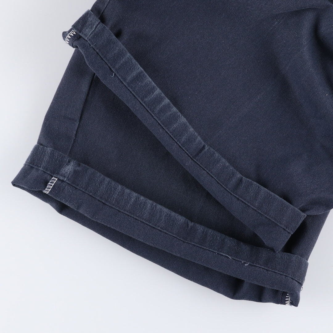 Dickies Work Shorts, Half Pants, Men's, W36 equivalent polyester navy blue type Vintage Second Hand