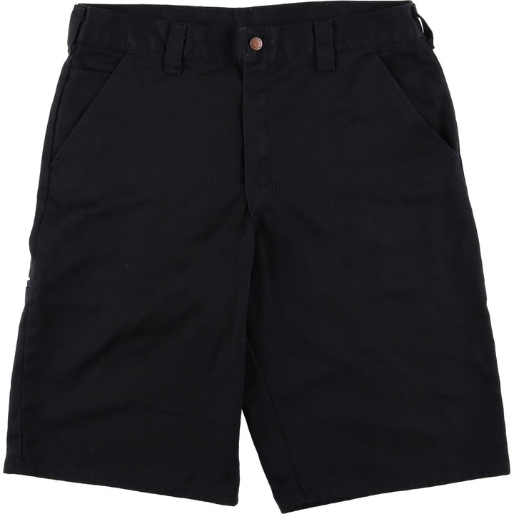 Dickies Work Shorts, Half Pants, Men's, W37 equivalent polyester black type Vintage Second Hand