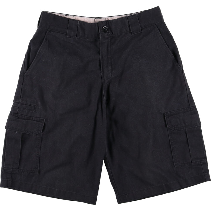 Dickies FLEX Relaxed Fit Cargo Shorts, Half Pants, Men's, W32 equivalent polyester black type Vintage Second Hand