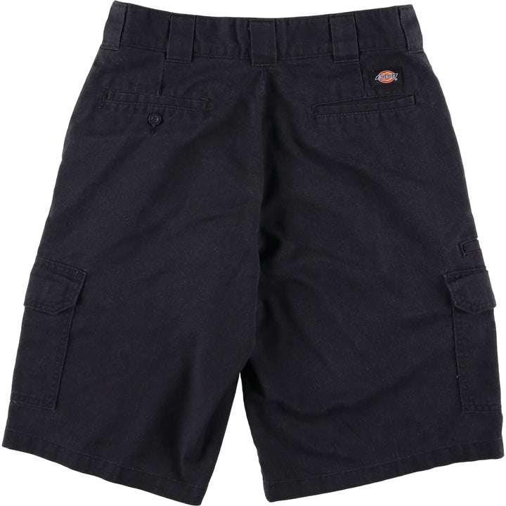 Dickies FLEX Relaxed Fit Cargo Shorts, Half Pants, Men's, W32 equivalent polyester black type Vintage Second Hand