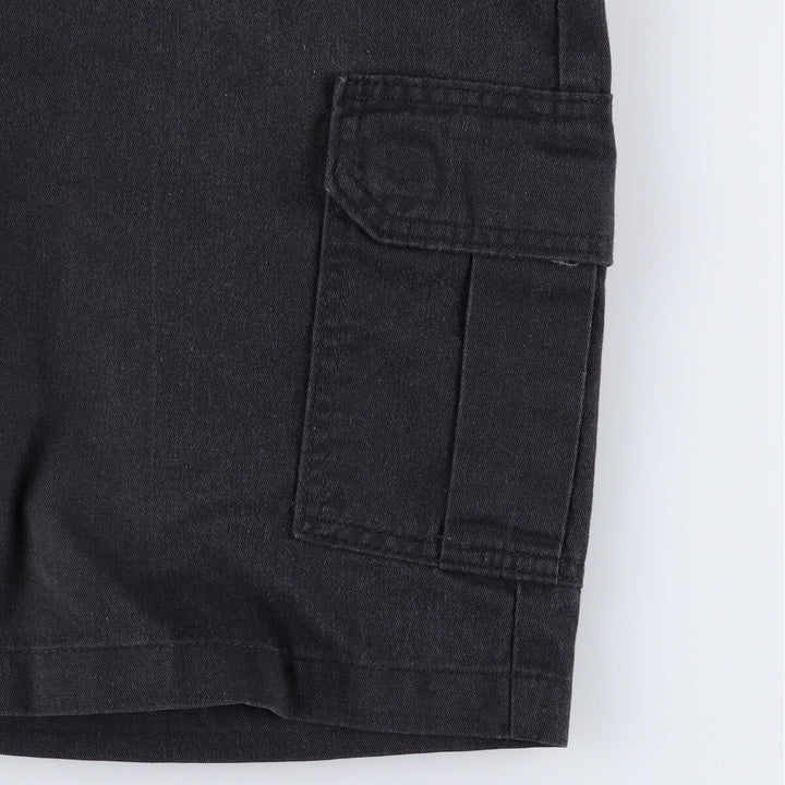 Dickies FLEX Relaxed Fit Cargo Shorts, Half Pants, Men's, W32 equivalent polyester black type Vintage Second Hand