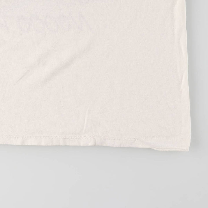 90'S Jerzees Art T-shirt Made in USA Men's L Size Vintage cotton white type Vintage Second Hand