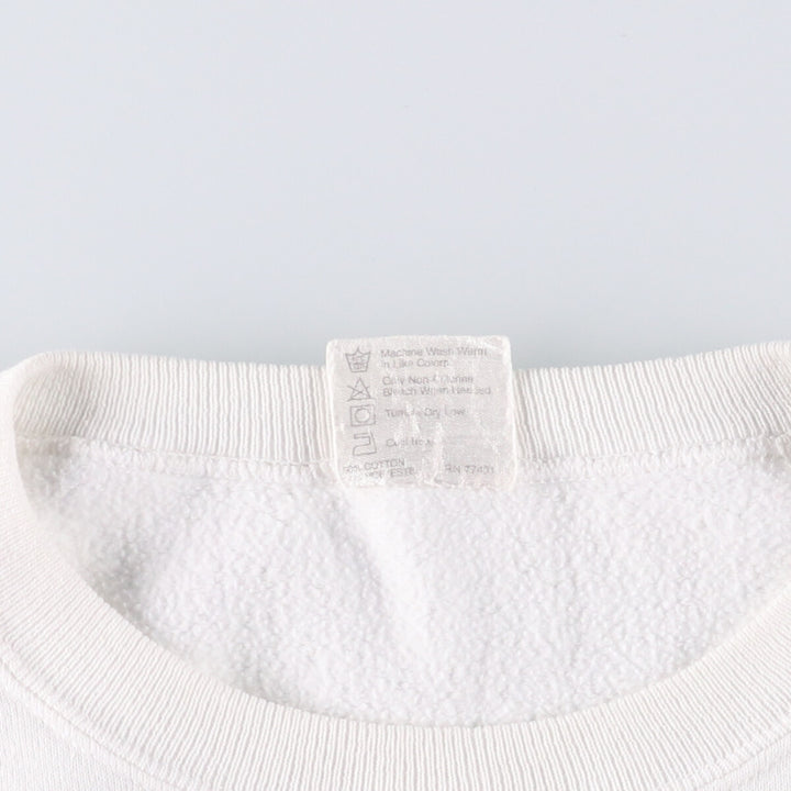 90'S HARD ROCK CAFE Advertising Sweatshirt, Made in USA, Men's XL cotton white type Vintage Second Hand