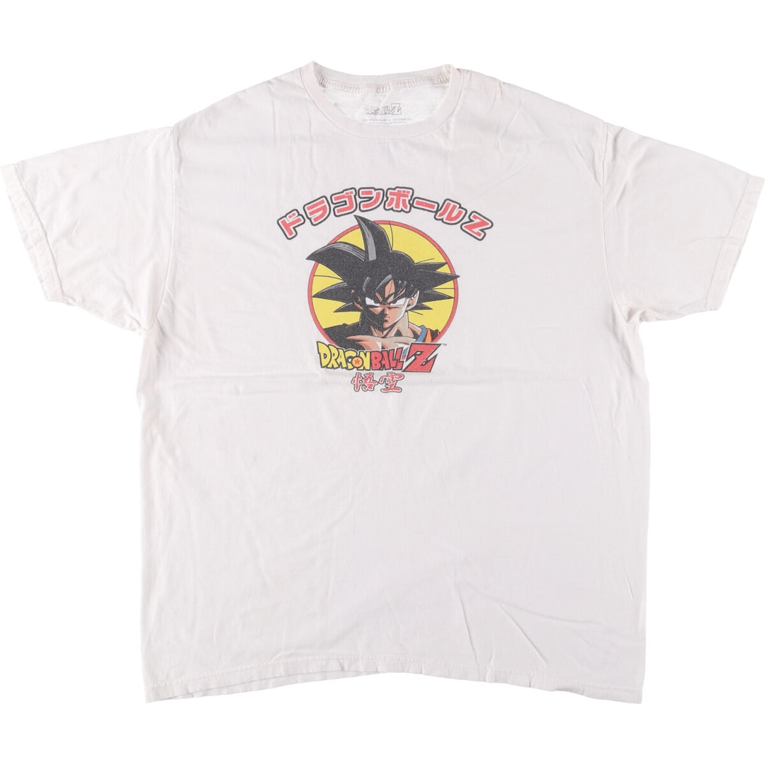 DORAGONBALL Z Dragon Ball Z Son Goku Anime Character Print T-Shirt Men's XL cotton white type Vintage Second Hand