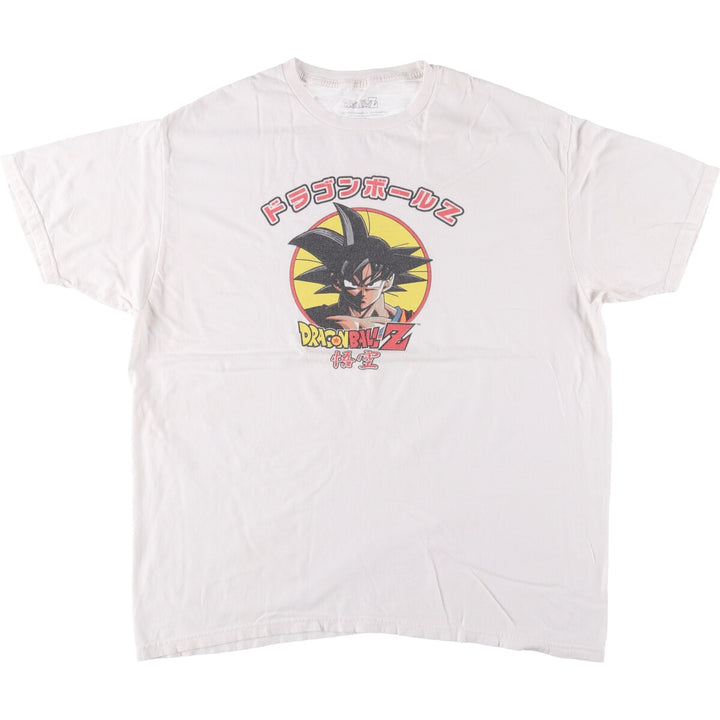 DORAGONBALL Z Dragon Ball Z Son Goku Anime Character Print T-Shirt Men's XL cotton white type Vintage Second Hand