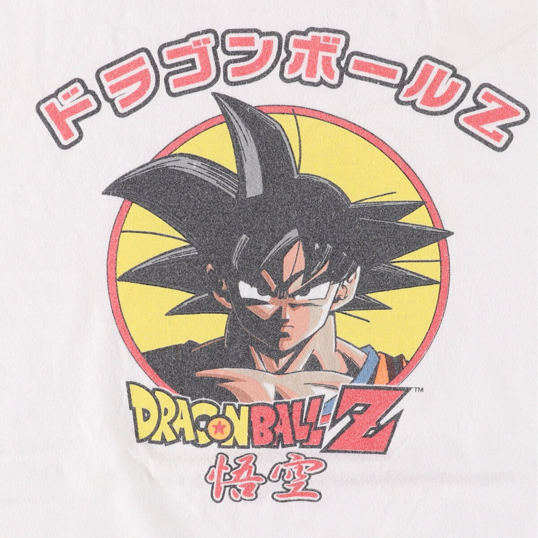DORAGONBALL Z Dragon Ball Z Son Goku Anime Character Print T-Shirt Men's XL cotton white type Vintage Second Hand