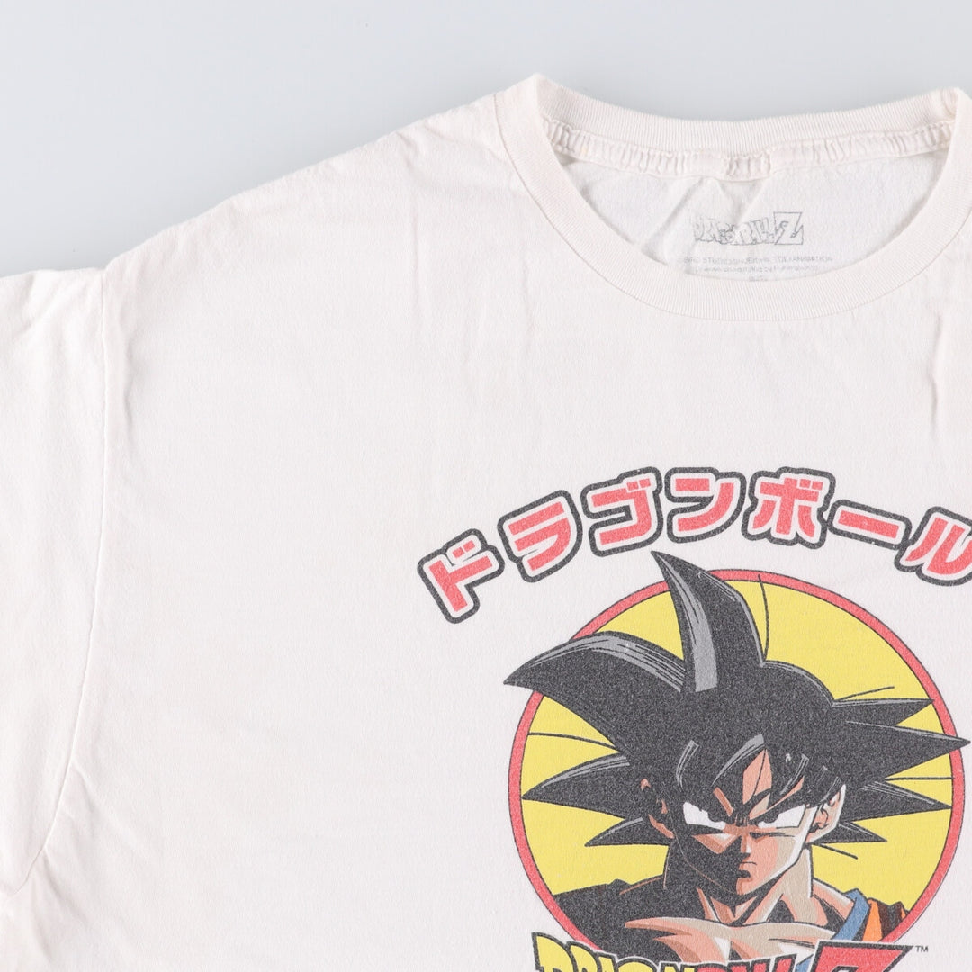 DORAGONBALL Z Dragon Ball Z Son Goku Anime Character Print T-Shirt Men's XL cotton white type Vintage Second Hand