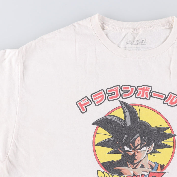 DORAGONBALL Z Dragon Ball Z Son Goku Anime Character Print T-Shirt Men's XL cotton white type Vintage Second Hand