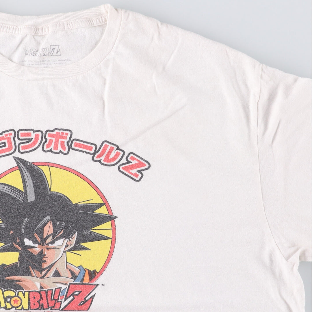DORAGONBALL Z Dragon Ball Z Son Goku Anime Character Print T-Shirt Men's XL cotton white type Vintage Second Hand