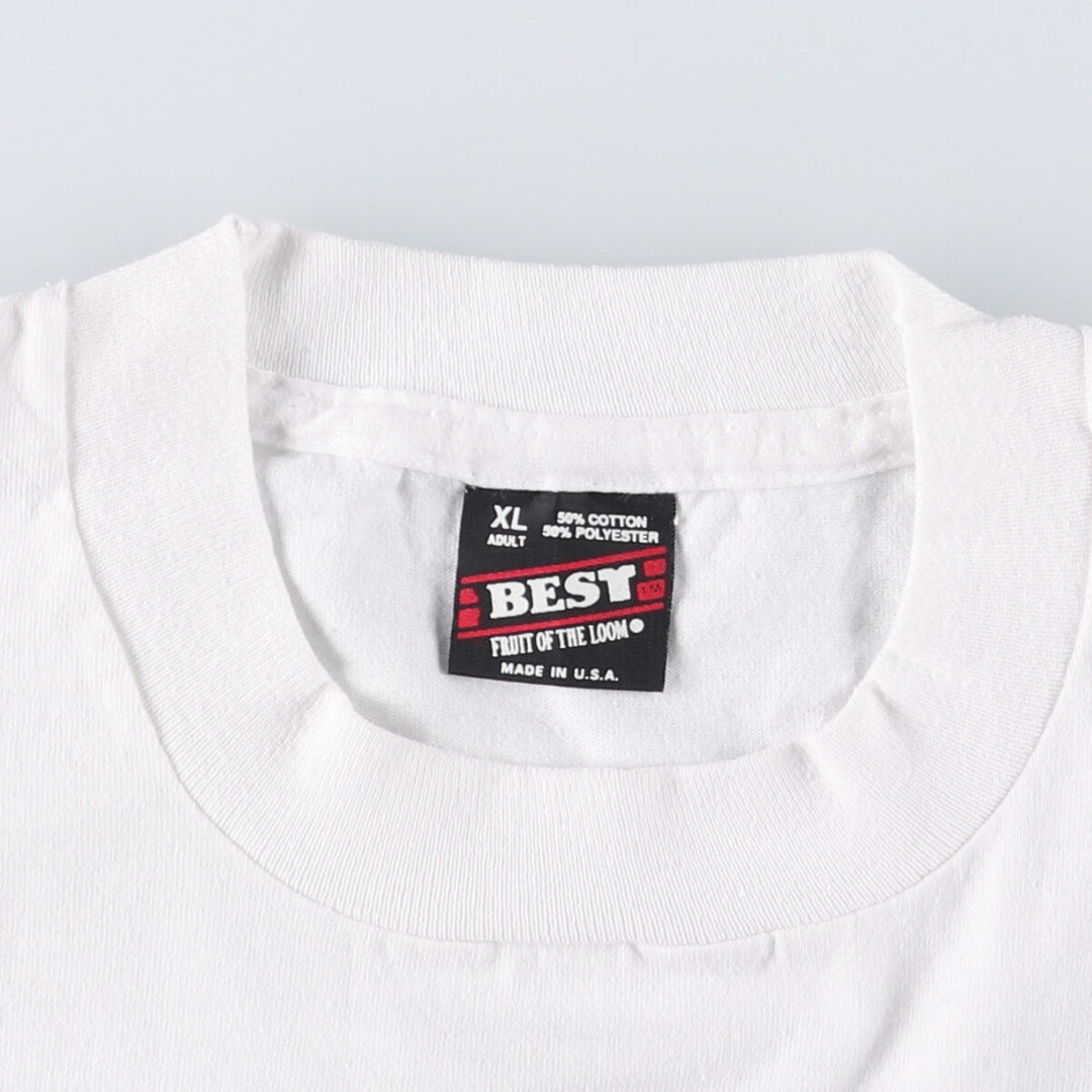 90'S Fruit of the Loom Michigan Lawyers Mutual Insurance Company Advertising T-Shirt Made in USA Men's XL Vintage cotton white type Vintage Second Hand