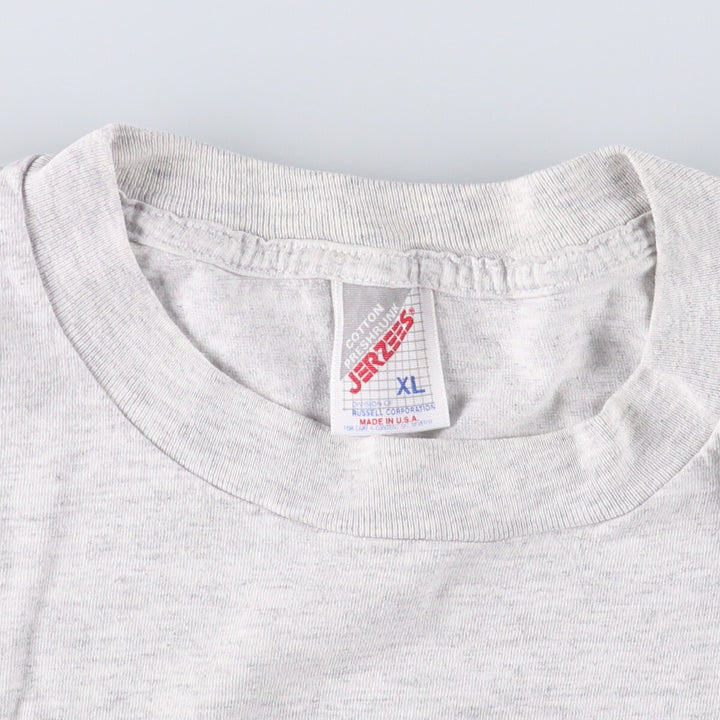 90'S Jerseys NOMURA Nomura Securities Advertising T-shirt Made in USA Men's XL Vintage cotton gray type Vintage Second Hand