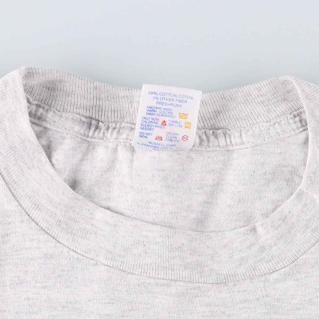 90'S Jerseys NOMURA Nomura Securities Advertising T-shirt Made in USA Men's XL Vintage cotton gray type Vintage Second Hand