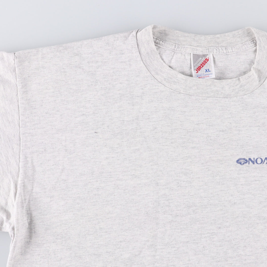90'S Jerseys NOMURA Nomura Securities Advertising T-shirt Made in USA Men's XL Vintage cotton gray type Vintage Second Hand